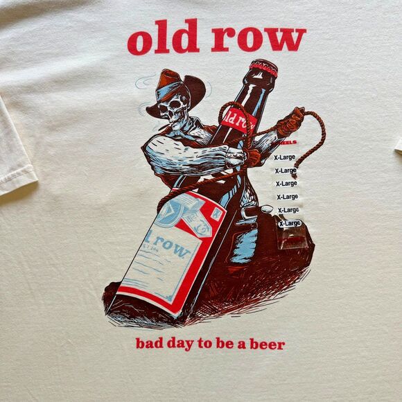 Old Row Bad Day to be a Beer Budweiser Cowboy Cotton Tee XL NWT Comfort Colors - Picture 1 of 11